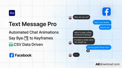 Facebook Text Message Pro Elements template preview