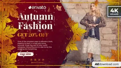 Fall Season Fashion Sale | Autumn Promo broadcast-packages template preview