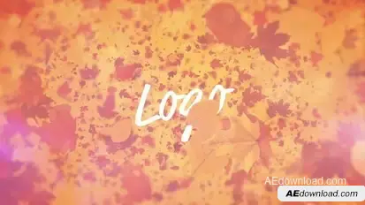 Falling Leaves Logo Reveal Logo Stings template preview