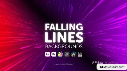 Falling Lines Backgrounds Elements template preview