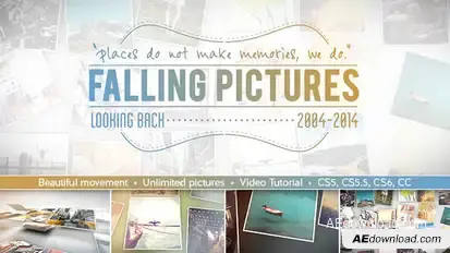 Falling Pictures Video Displays template preview