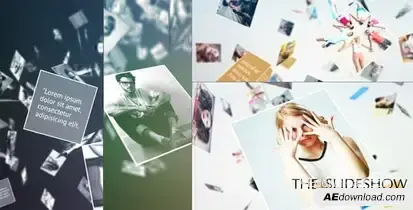 Falling Slideshow Openers template preview