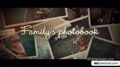 Family's Photo Book Video Displays template preview