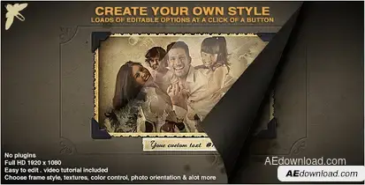 Family Album Video Displays template preview