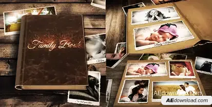 Family Book Video Displays template preview