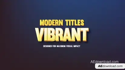 Vibrant Modern Titles Titles template preview