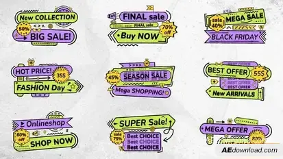 Videohive Fancy Sales Titles Titles template preview