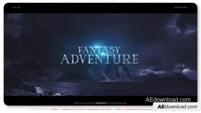 Fantasy and Adventure Trailer Video Displays template preview
