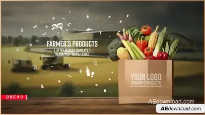 Farm Porducts/ Nature Eco Plants/ Healthy Lifestyle/ Food Delivery/ Farmer's Fields/ Agriculture Product Promo template preview