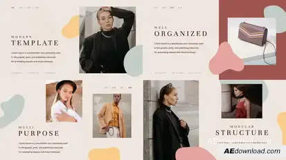 Fashion - Modern Presentation Video Displays template preview