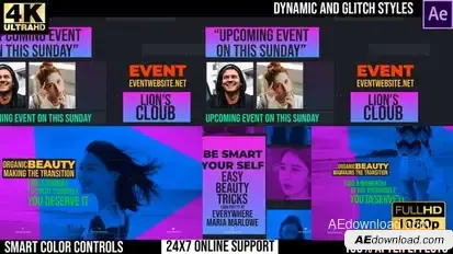 Videohive Fashion and lifestyle events Openers template preview