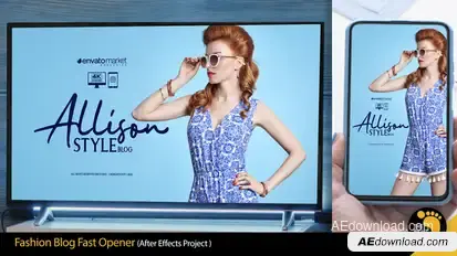 Fashion Blog Fast Opener broadcast-packages template preview
