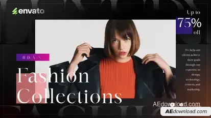 Fashion Collection Promo Video Displays template preview