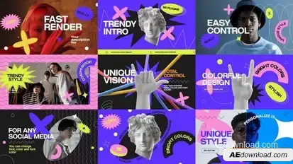Fashion Colorful Opener Openers template preview