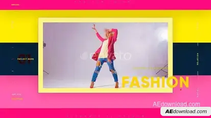 Fashion Colors Elegance Slideshow Video Displays template preview