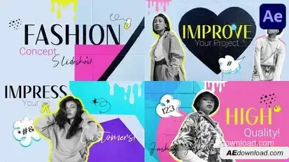 Fashion Concept Slideshow for After Effects Openers template preview