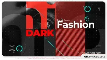 Fashion Dark Trendy Opener Openers template preview