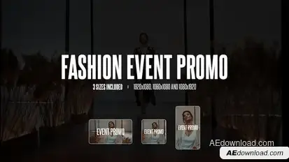 Fashion Event Promo Video Displays template preview