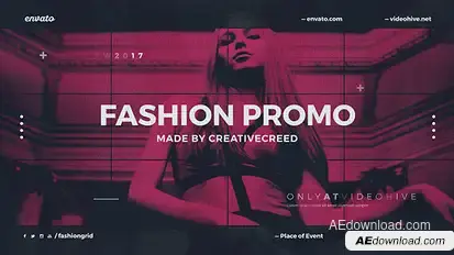 Fashion Event Promo / Dynamic Opener / Clothes Collection / Grid Slideshow / Backstage Openers template preview