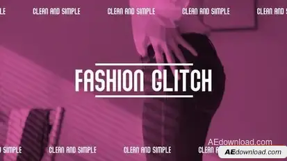 Fashion glitch opener Openers template preview