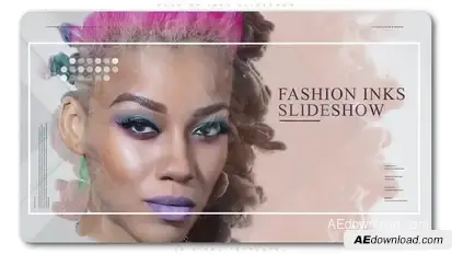 Fashion Inks Slideshow Video Displays template preview