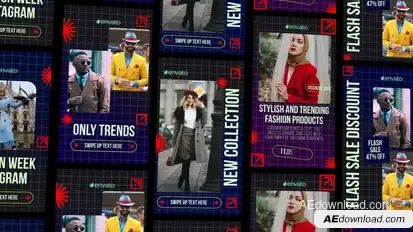 Fashion Instagram Reel broadcast-packages template preview
