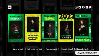 Fashion Instagram Reels Product Promo template preview