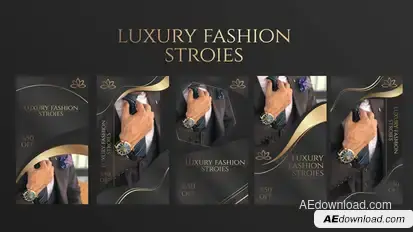 Fashion instagram stories broadcast-packages template preview