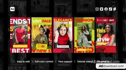 Fashion Instagram Stories Product Promo template preview