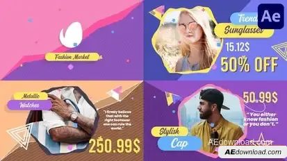 Fashion Market for After Effects Openers template preview
