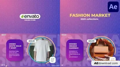 Fashion Market for After Effects Openers template preview