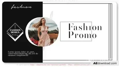 Fashion Minimal Promo broadcast-packages template preview