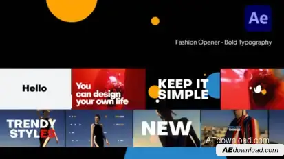 Fashion Opener | Bold Typography Openers template preview