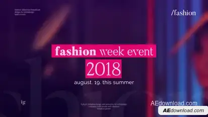 Fashion Opener Video Displays template preview