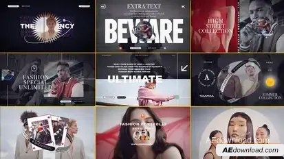 Fashion Portfolio Intro Openers template preview