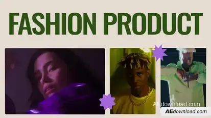 Fashion Product Presentation Video Displays template preview