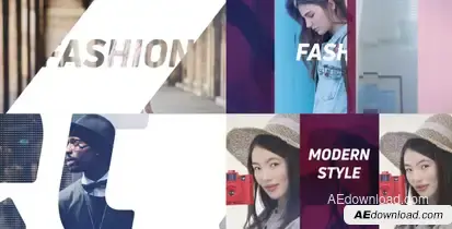 Fashion Promo Video Displays template preview