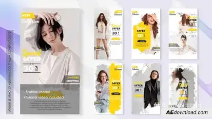 Fashion Promo Instagram Post & Stories Product Promo template preview