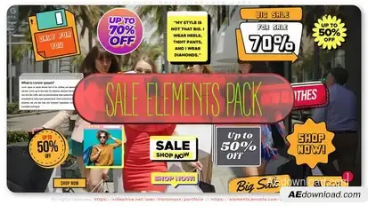 Fashion Sale - Elements PACK Elements template preview