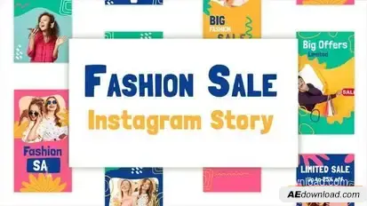 Videohive Fashion Sale instagram Stories 34308622 Video Displays template preview
