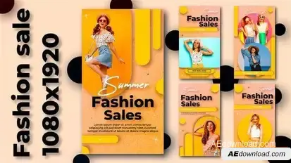 Fashion Sale Instagram Stories Openers template preview
