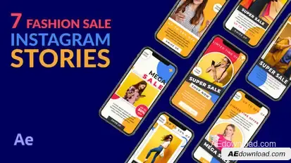 Fashion Sale Instagram Story broadcast-packages template preview
