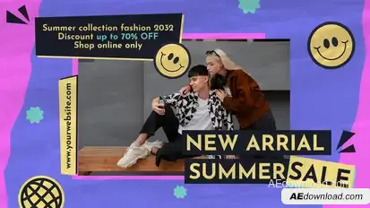 Fashion Sale Slides Promo broadcast-packages template preview