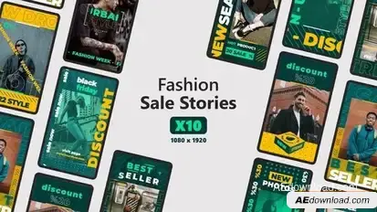 Fashion Sale Stories Openers template preview