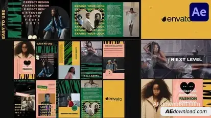 Fashion Slides And Stories for After Effects Openers template preview