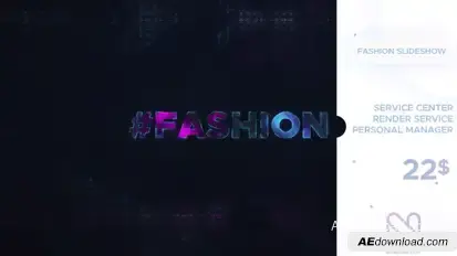 Fashion Slideshow Video Displays template preview