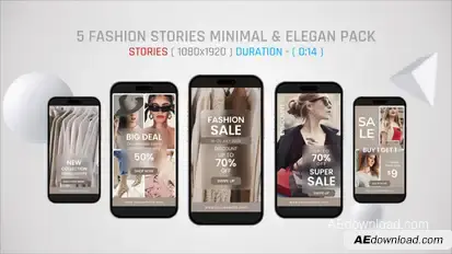 Fashion Stories | Minimal And Elegant Promo Pack Product Promo template preview