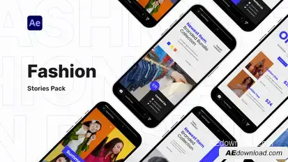 Fashion Stories Pack Video Display After Effect Template Product Promo template preview