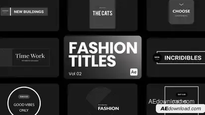 Fashion Titles 02 for After Effects Titles template preview