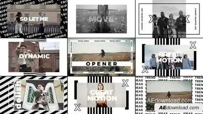 Fashion Typography Opener broadcast-packages template preview